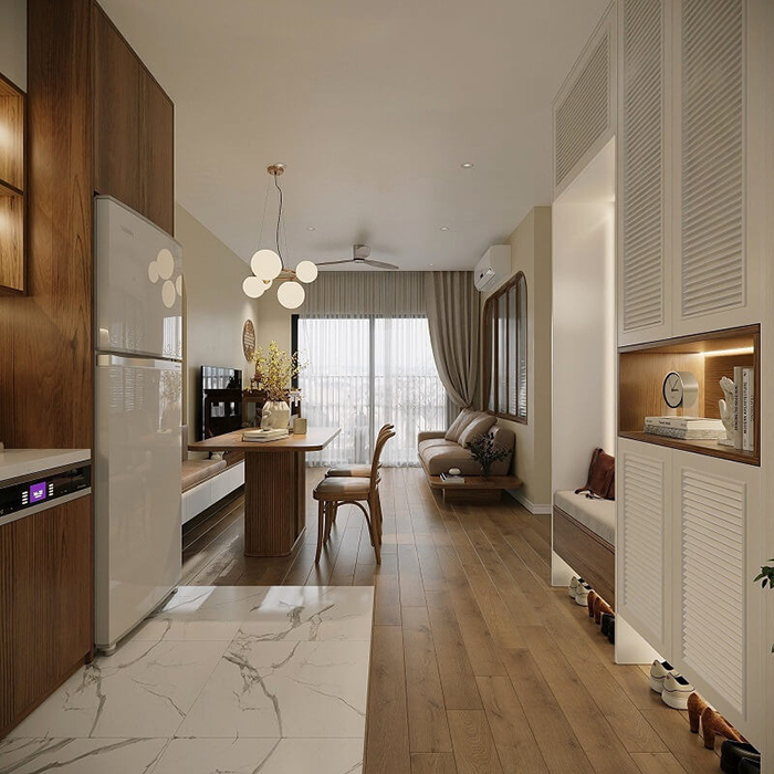 Căn hộ 2PN 53.8m2 Lumi Hà Nội
