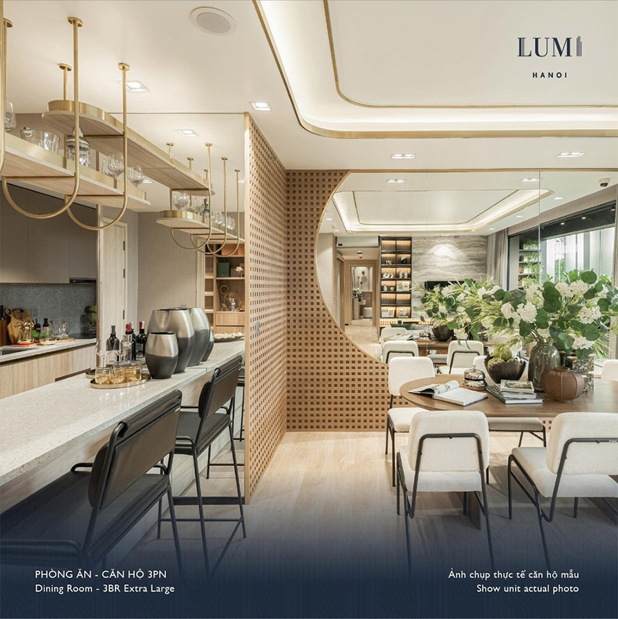 Căn hộ 3 ngủ 117.8 m2 Lumi Hà Nội