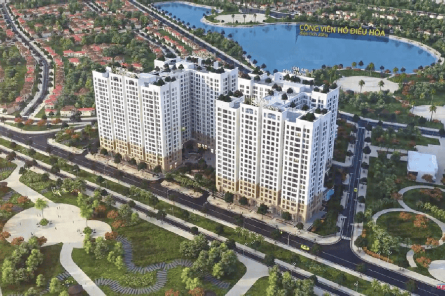 Hanoi Homeland dự án có vị trí đẹp nằm ở mặt đường 5 kéo dài