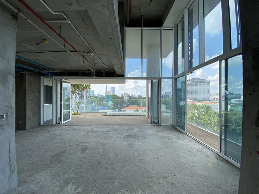 Mặt bằng Penthouse Lumi Hanoi bàn giao thô